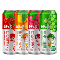 好巧果粒果汁果肉飲料490ml*8瓶